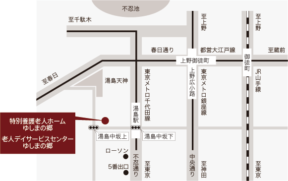 ゆしまの郷：地図